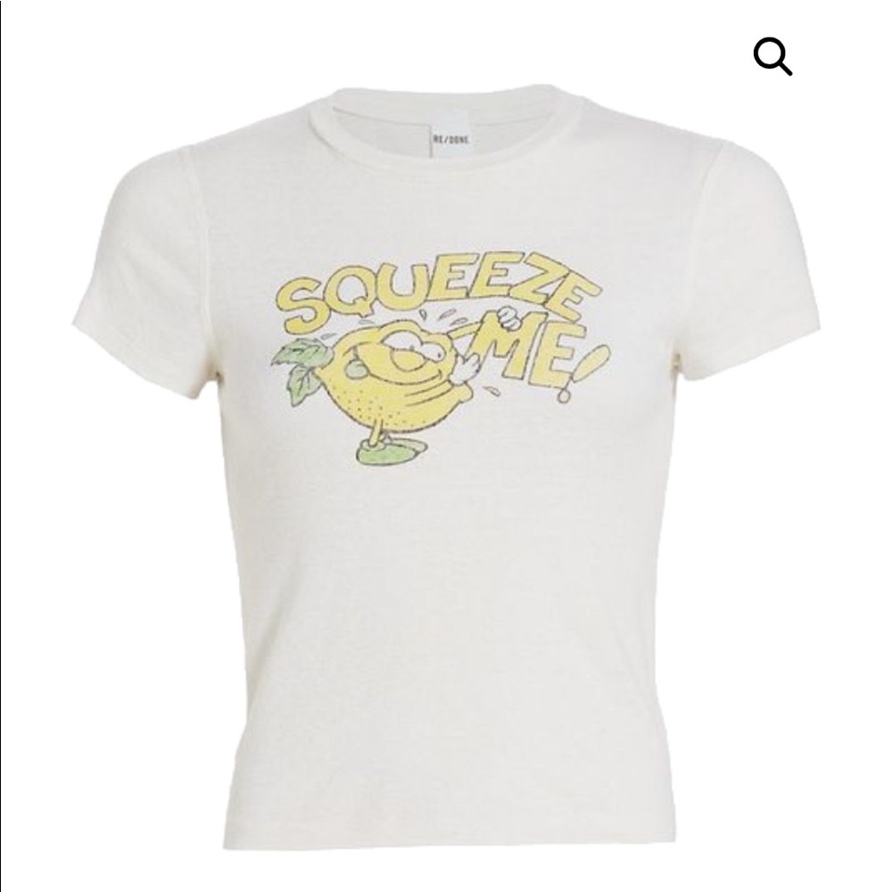 RE/DONE VINTAGE WHITE 90s TEE